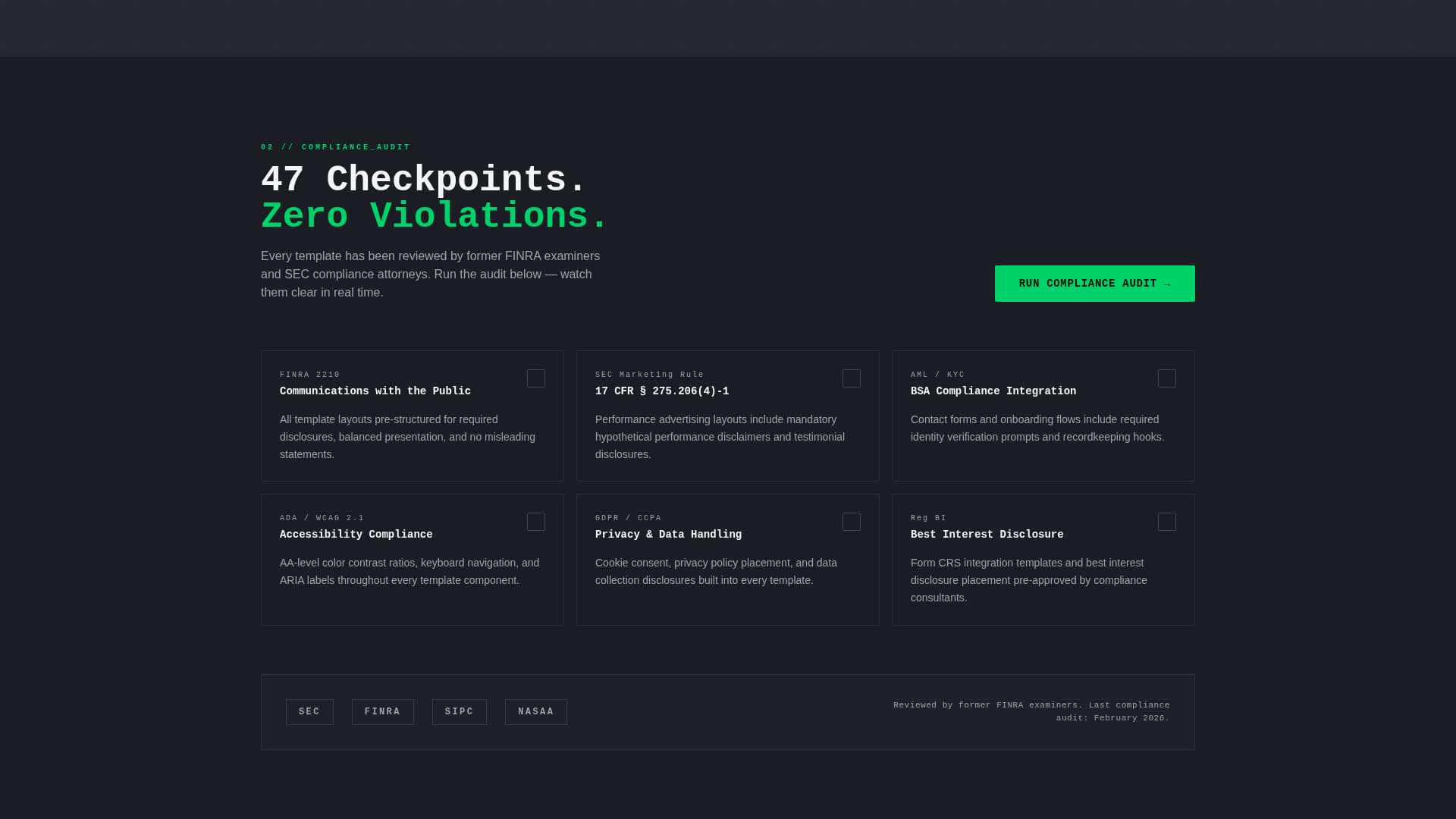 Ledger - Institutional Financial Services Landing Page Template