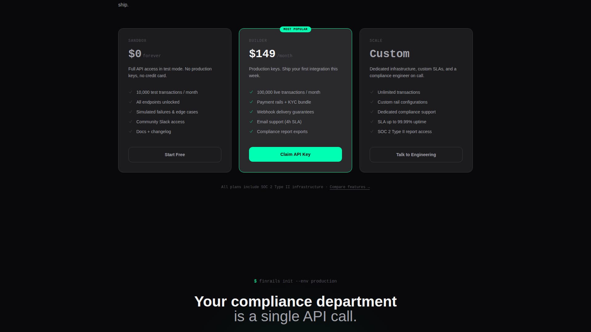 Finrails - Powerful Fintech Landing Page Template