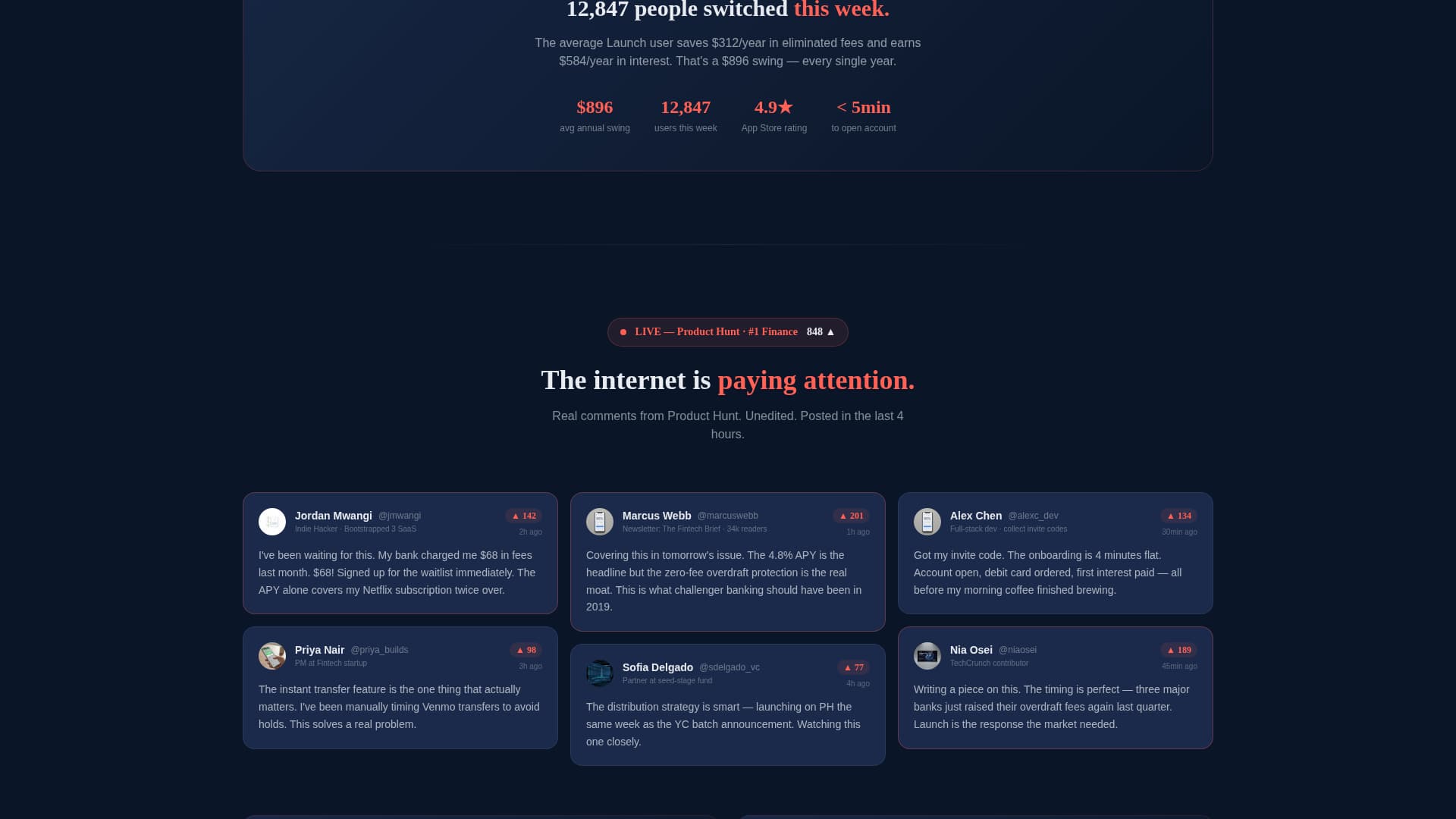 Stealth - Electric Fintech Landing Page Template