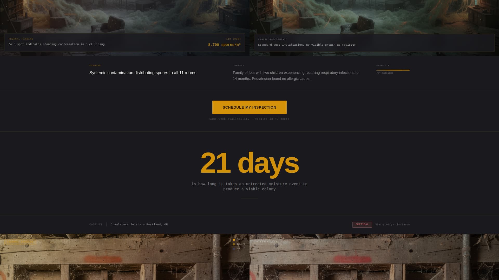 Spore - Immersive Inspection Landing Page Template