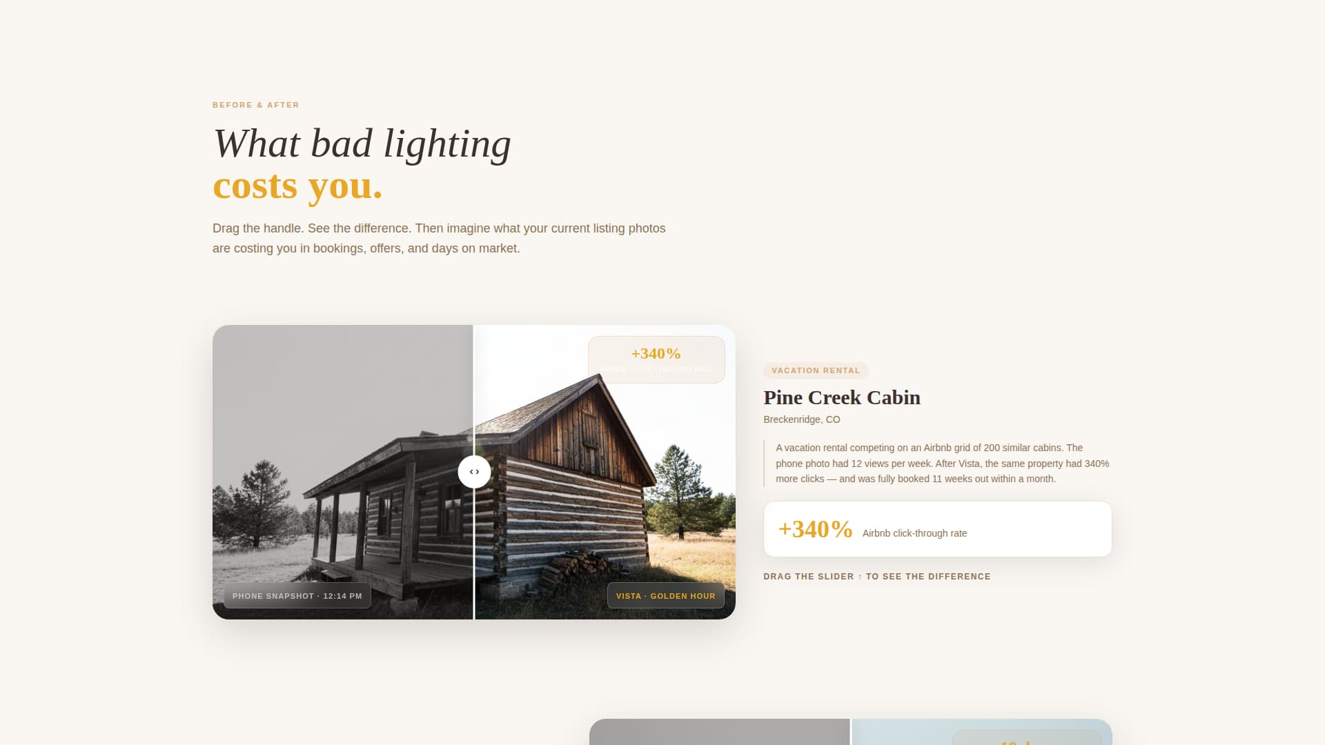 Vista - Stunning Mountainproperty Landing Page Template