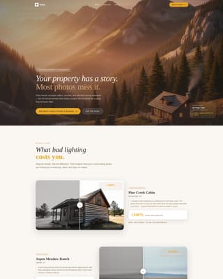 Vista - Stunning Mountainproperty Landing Page Template