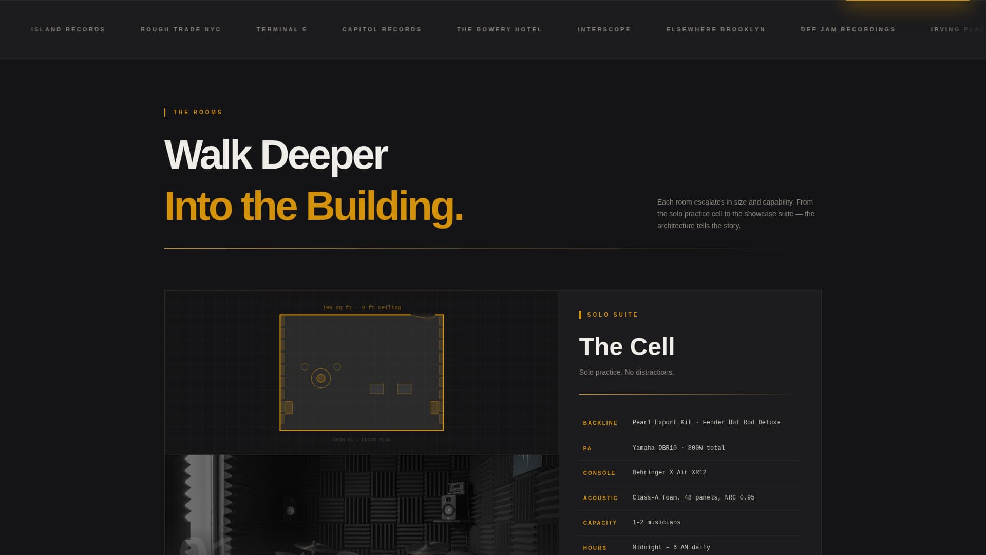 Lockout - Professional Rehearsalspace Landing Page Template
