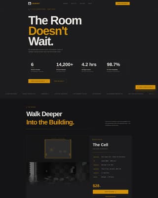 Lockout - Professional Rehearsal Space Landing Page Template