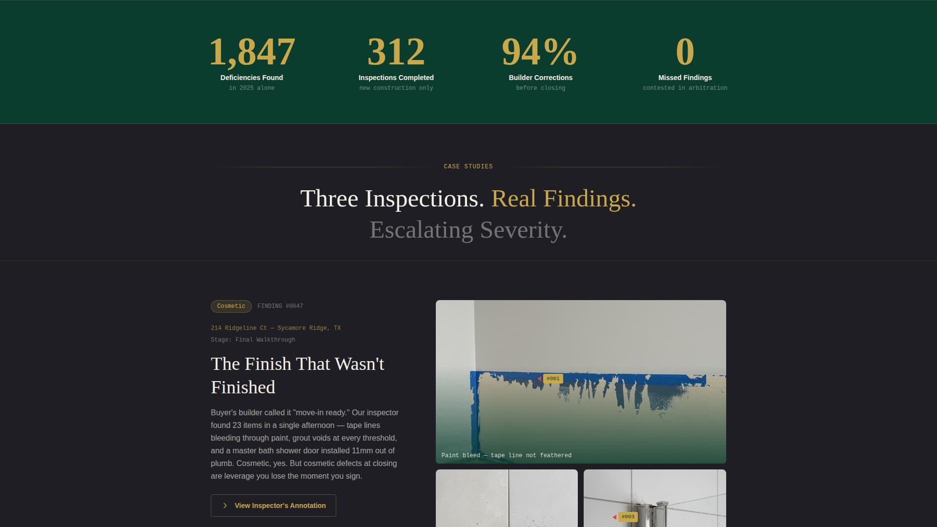 Punchlist - Authoritative Inspection Landing Page Template