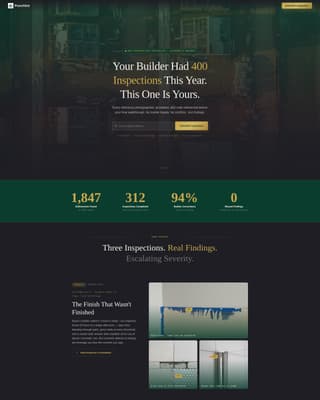 Punchlist - Authoritative Inspection Landing Page Template