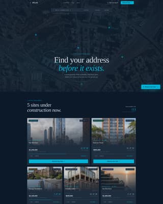 Atlas - Precision Construction Landing Page Template