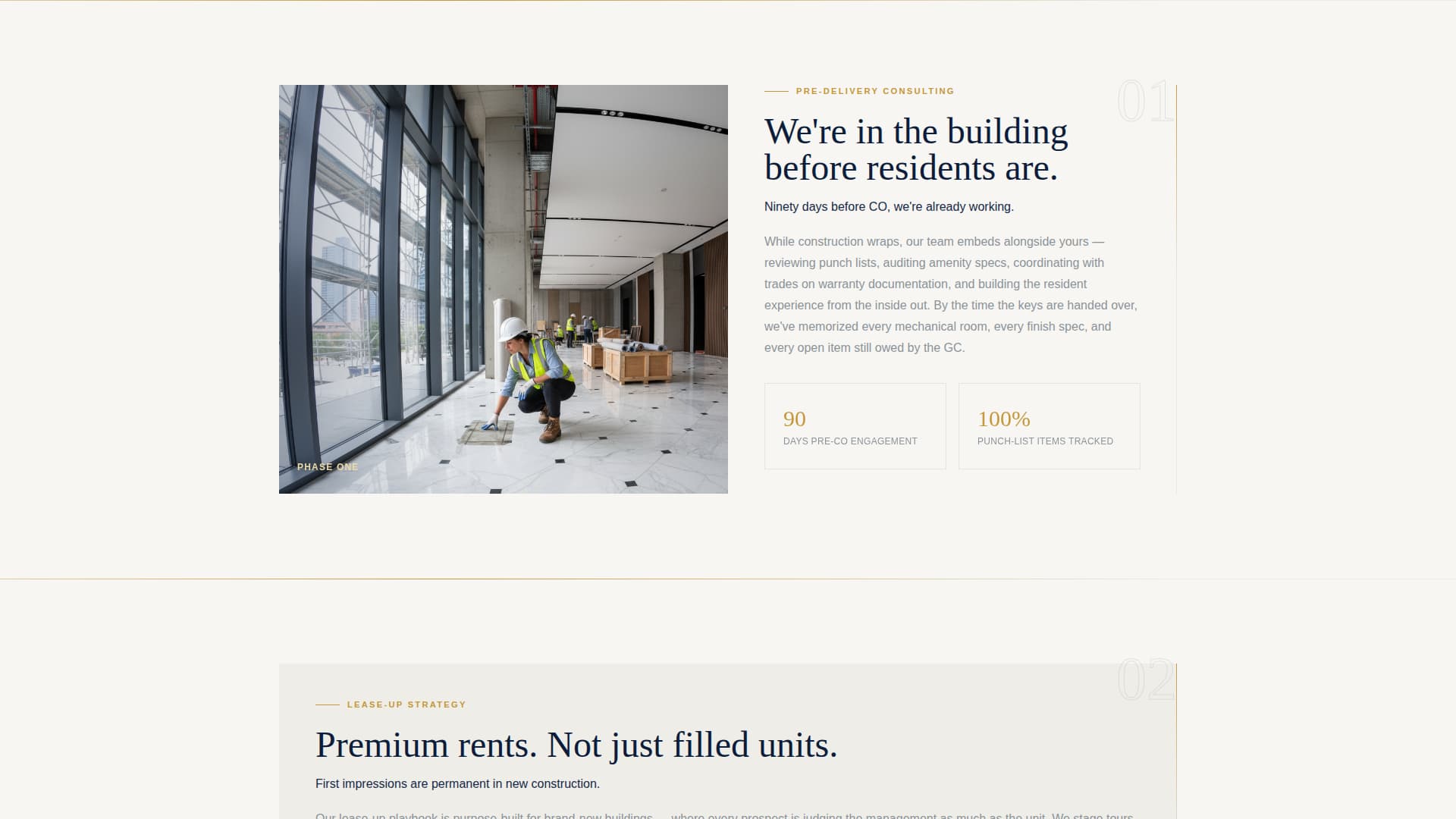 Handover - Pristine Property Landing Page Template