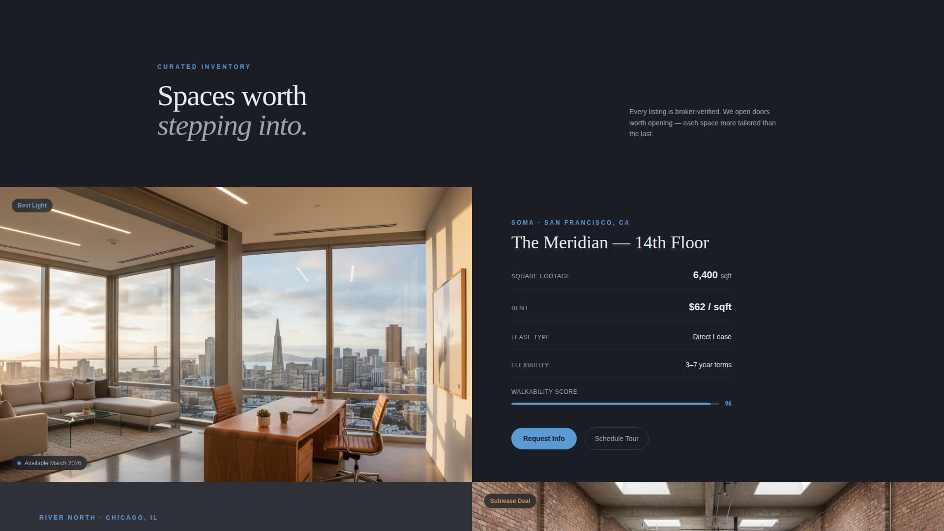 Floorplan - Cinematic Commercial Landing Page Template