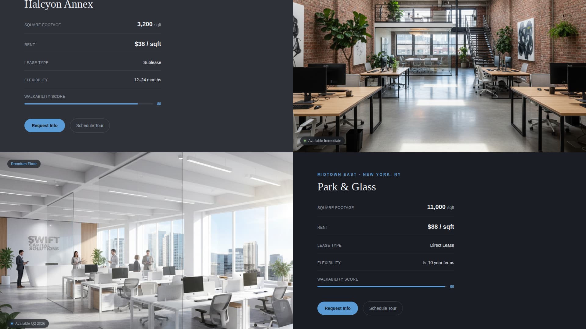 Floorplan - Cinematic Commercial Landing Page Template