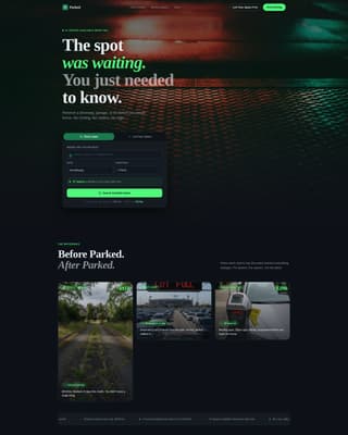 Parked - Seamless Parking Landing Page Template