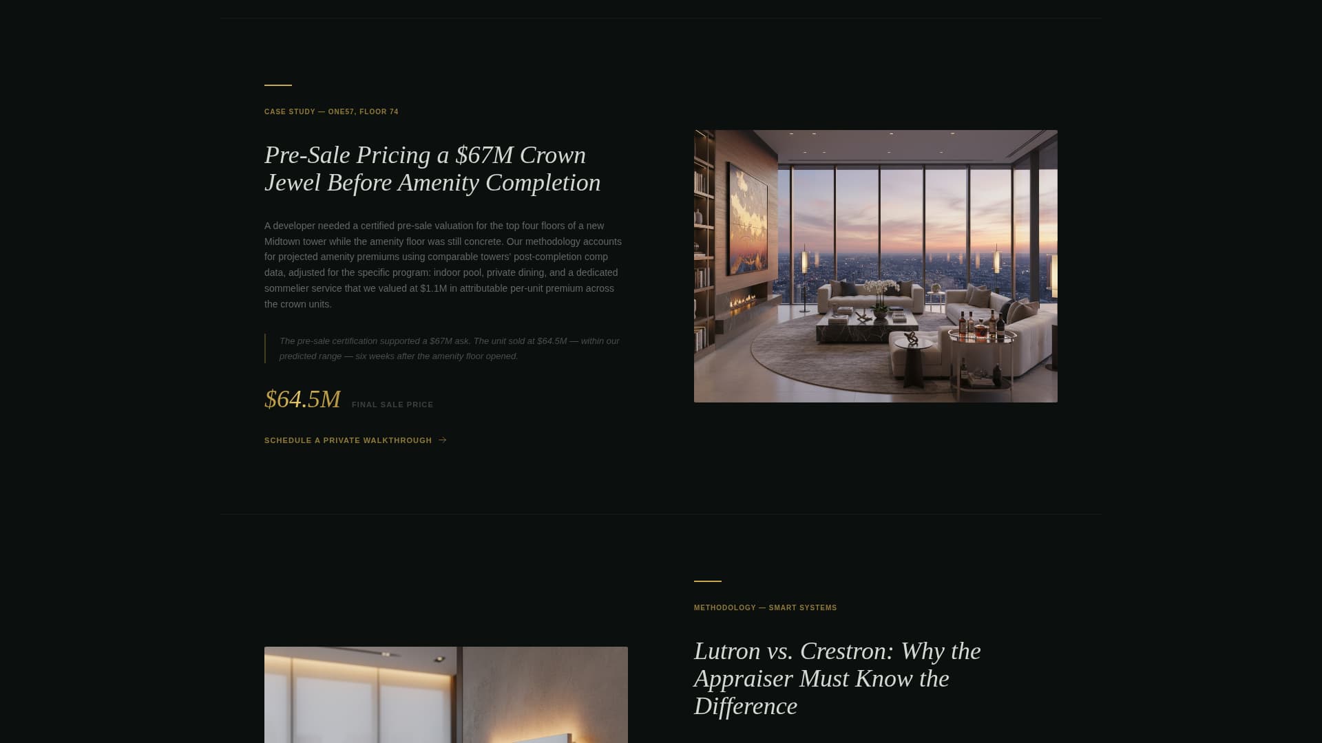 Appraise - Elite Penthouse Landing Page Template