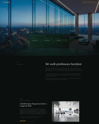 Appraise - Elite Penthouse Landing Page Template