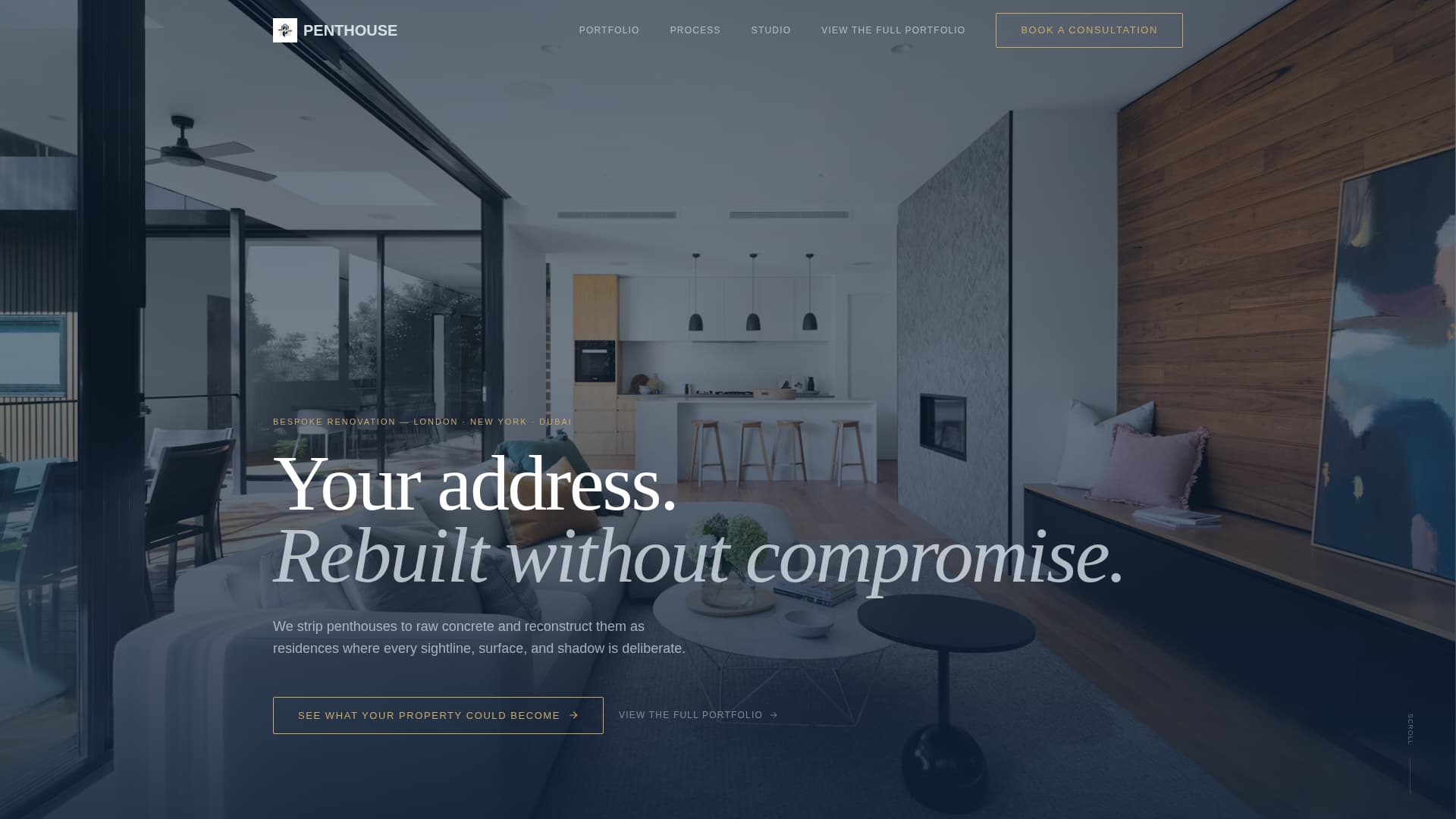 Penthouse - Transformative Luxury Landing Page Template