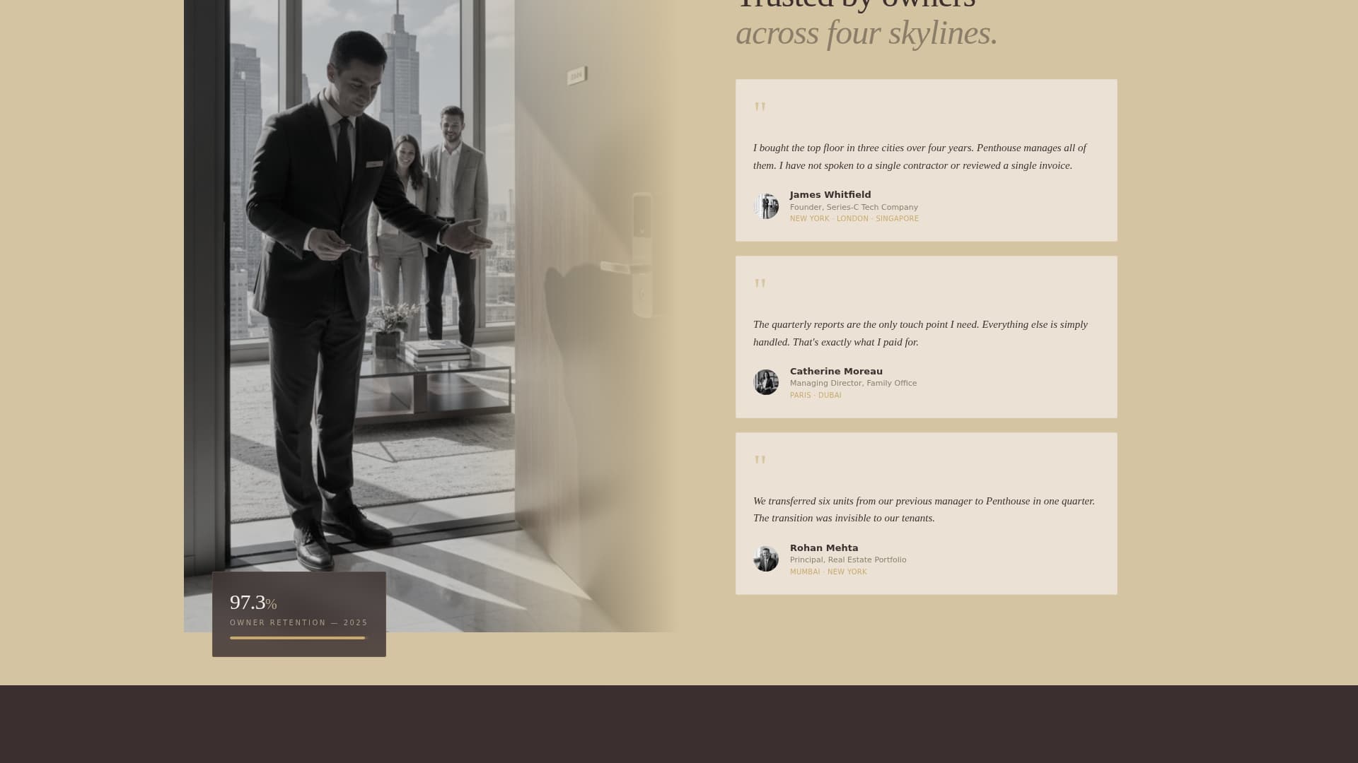 Penthouse - Elite Property Landing Page Template