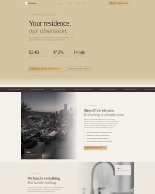 Penthouse - Elite Property Landing Page Template