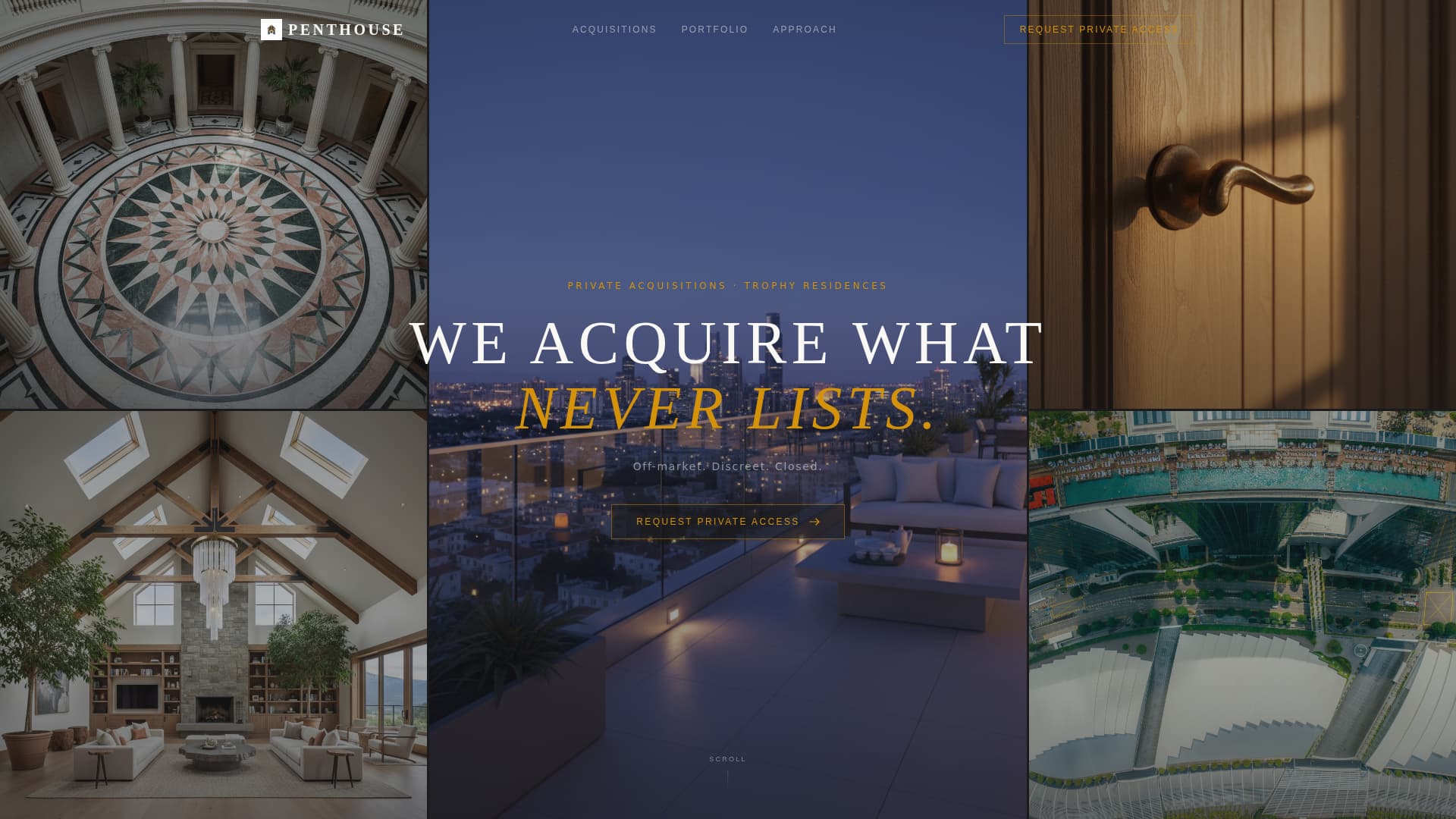 Penthouse - Exclusive Investment Landing Page Template