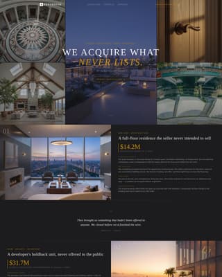 Penthouse - Exclusive Investment Landing Page Template