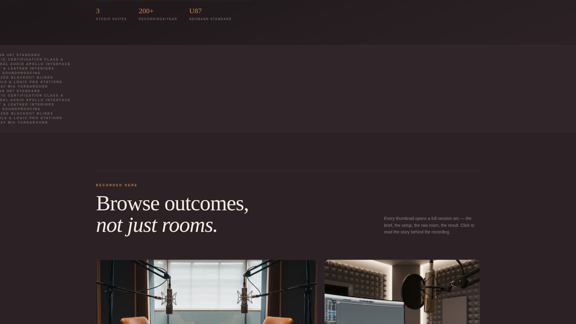 Mesa - Executive Podcaststudio Landing Page Template