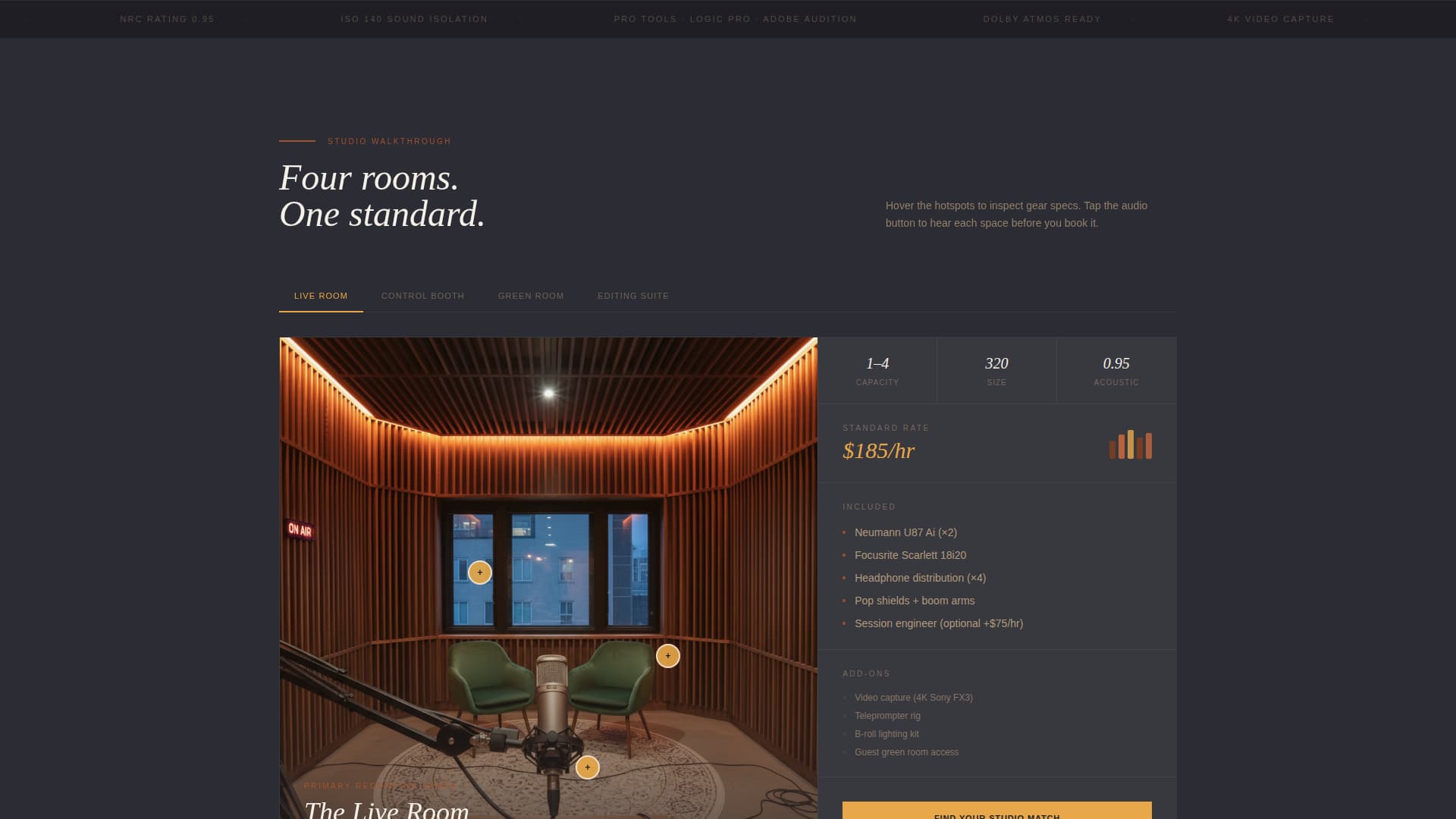 Studio - Premium Podcast Landing Page Template