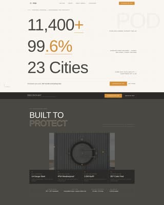Podtorage - Reliable Storage Landing Page Template