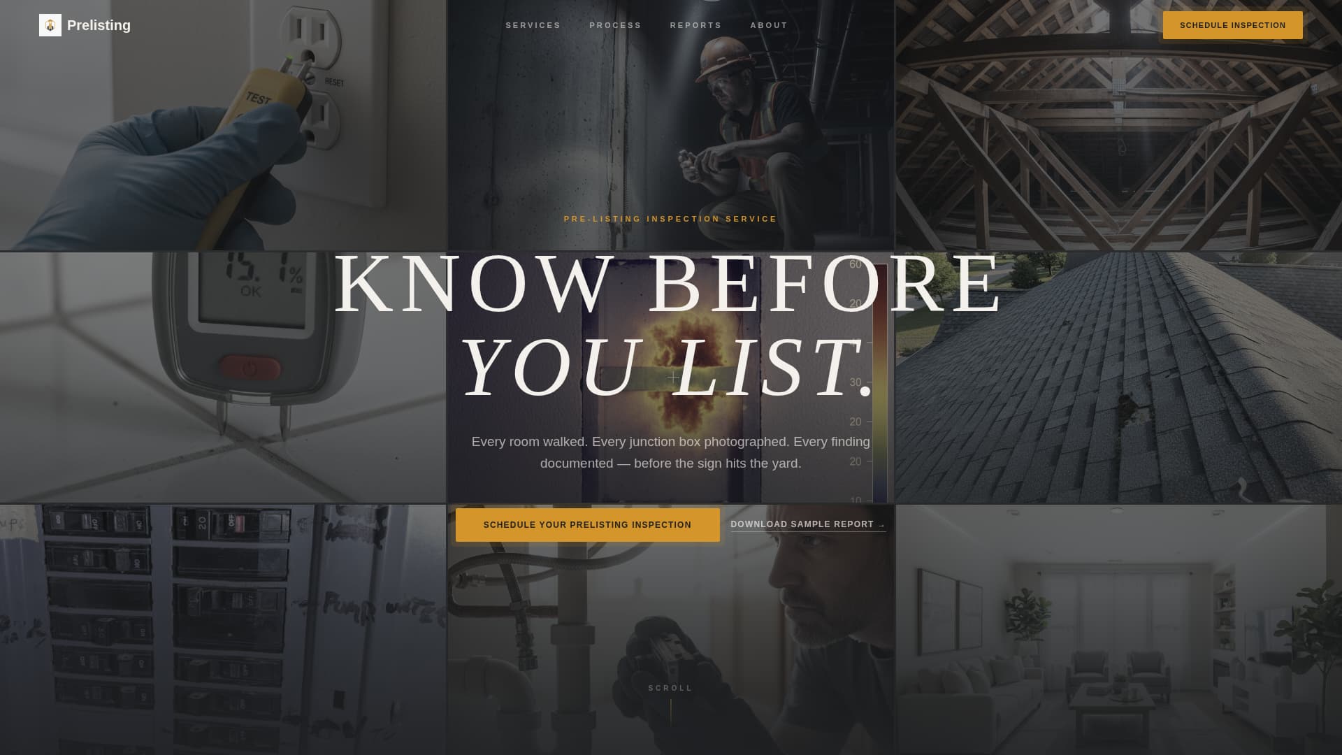 Prelisting - Whiteglove Home Inspection Landing Page Template