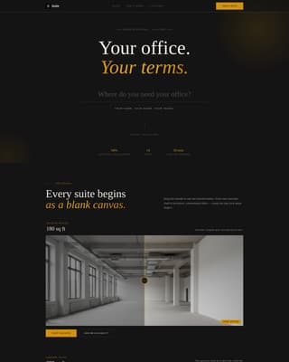 Suite - Luxe Private Office Landing Page Template