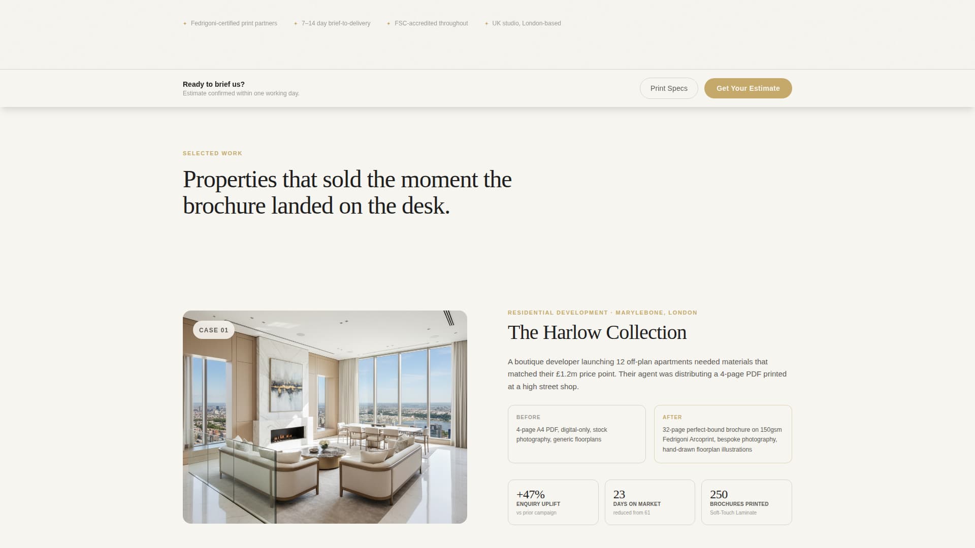 Folio - Immersive Propertybrochure Landing Page Template