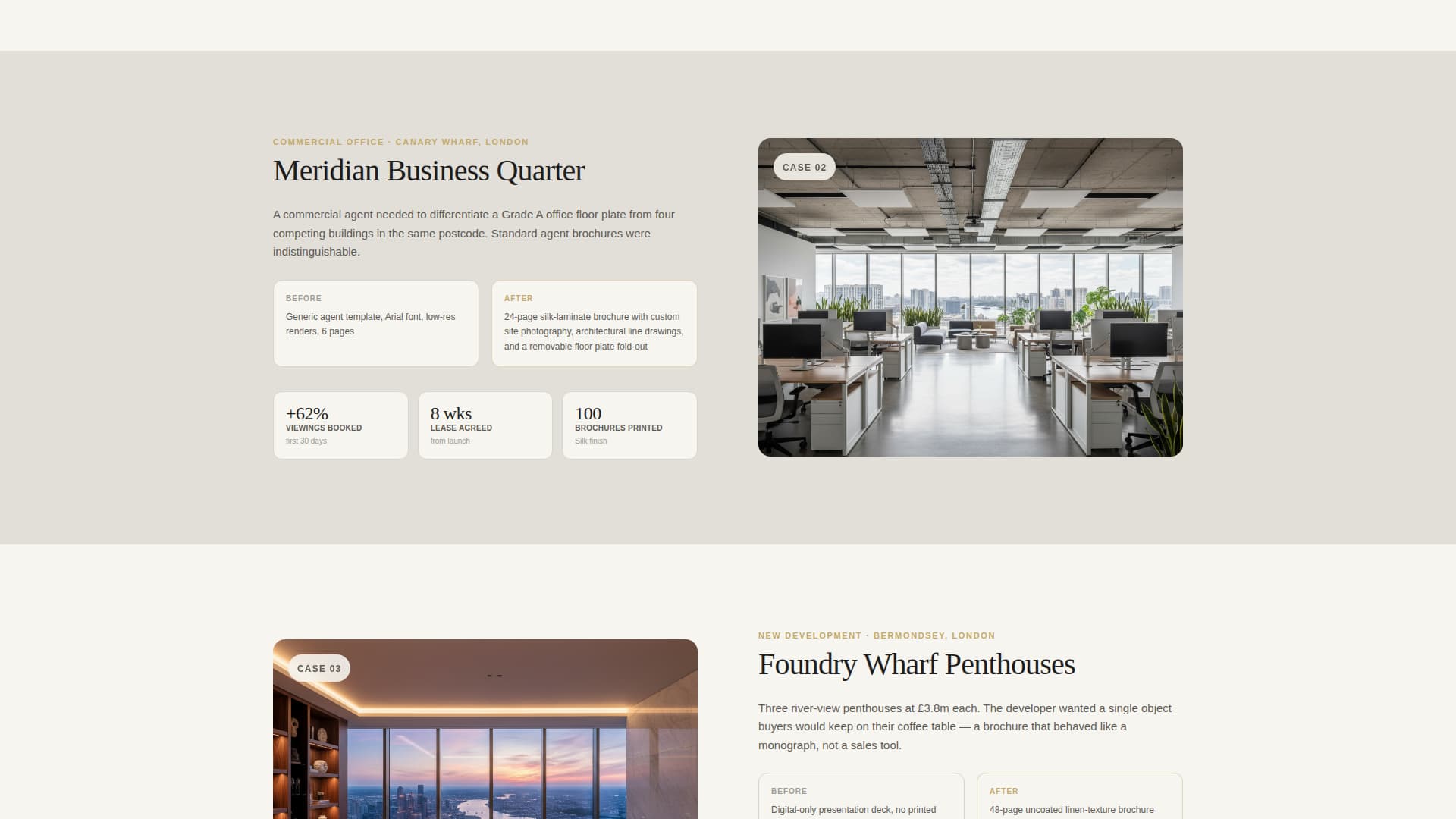 Folio - Immersive Propertybrochure Landing Page Template
