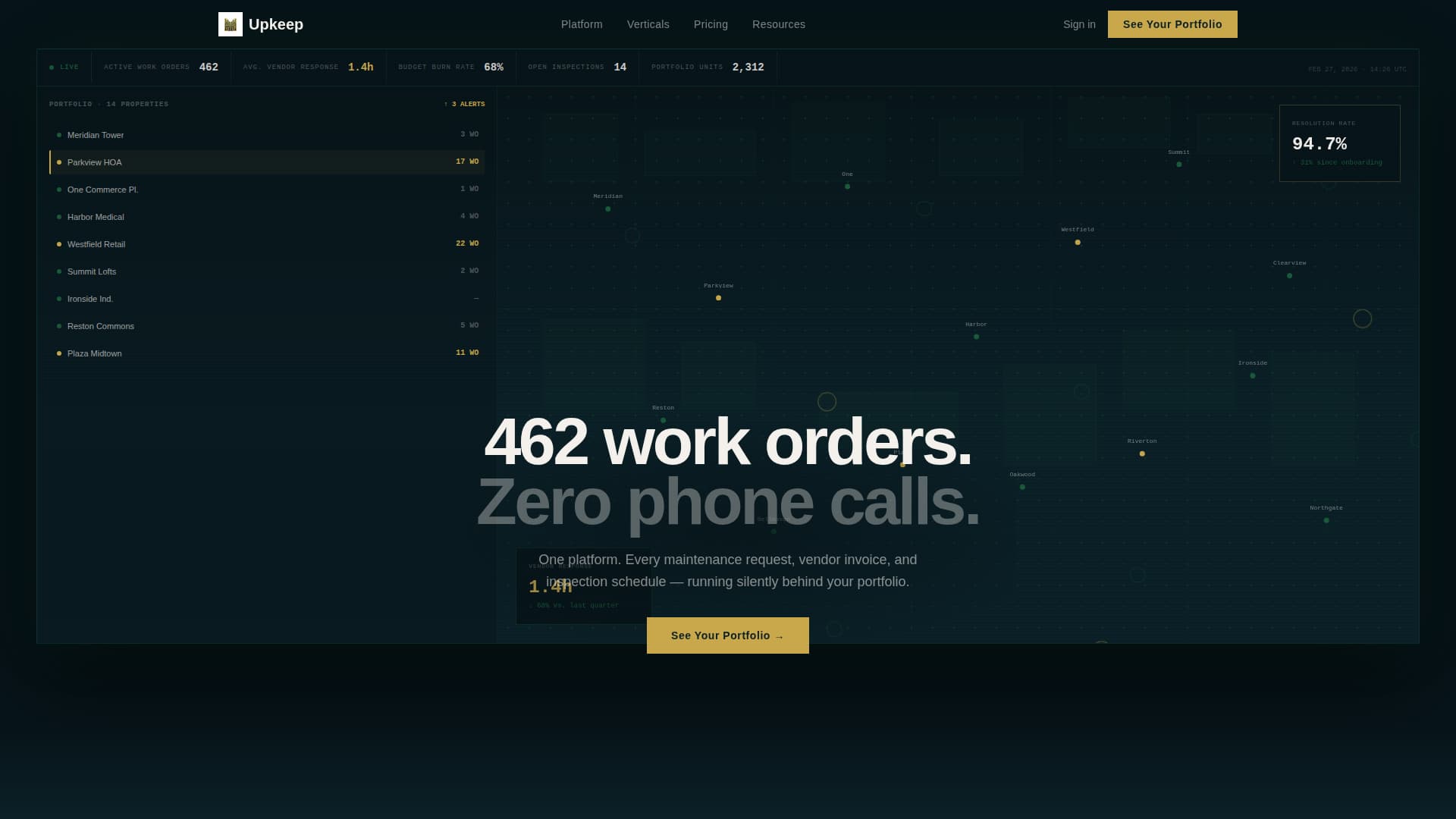Upkeep - Powerful Proptech Landing Page Template