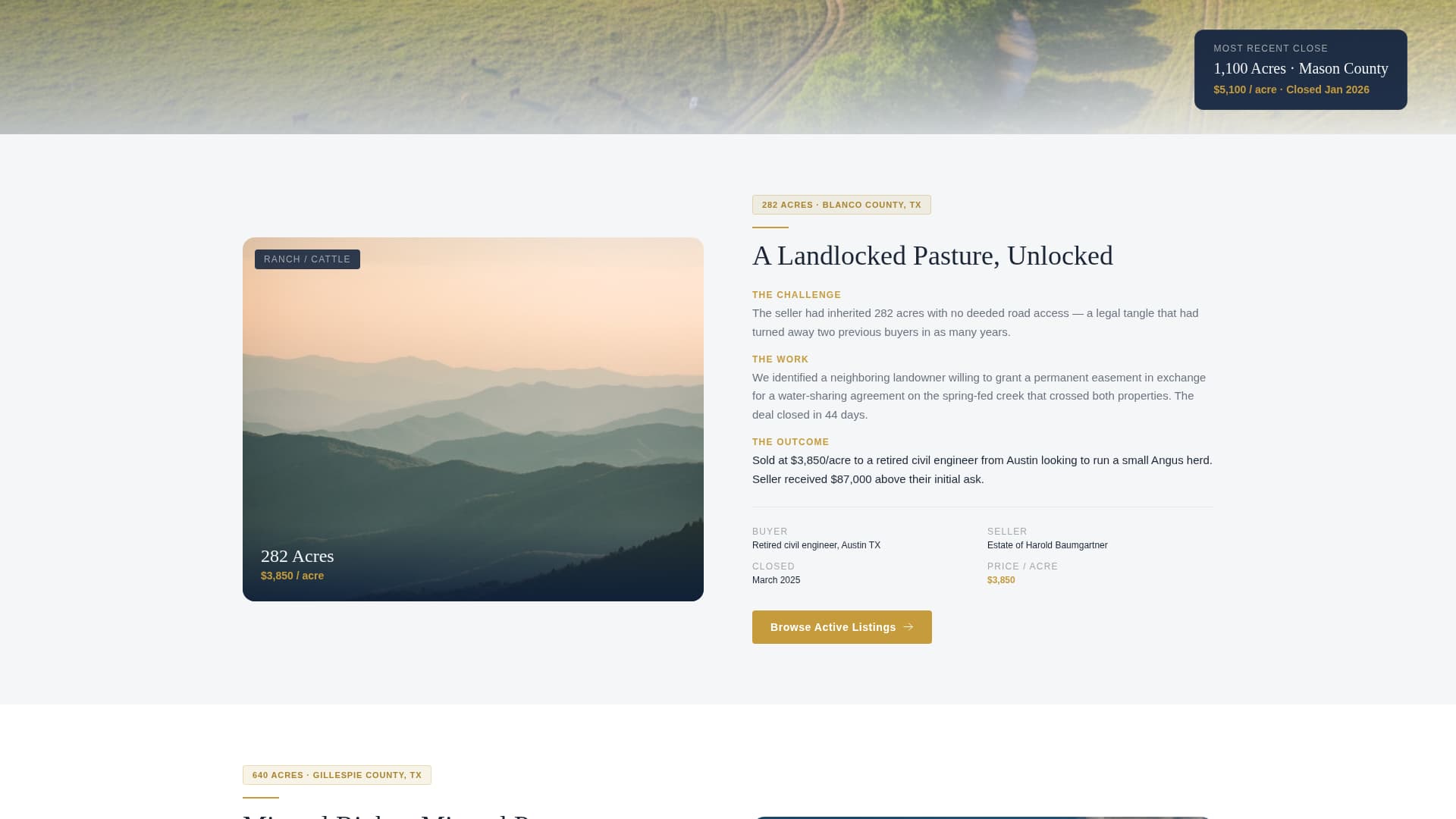 Homestead - Trusted Ranch Landing Page Template