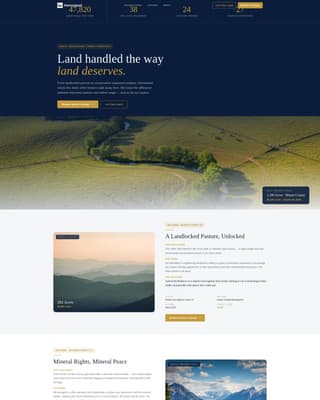 Homestead - Trusted Ranch Landing Page Template
