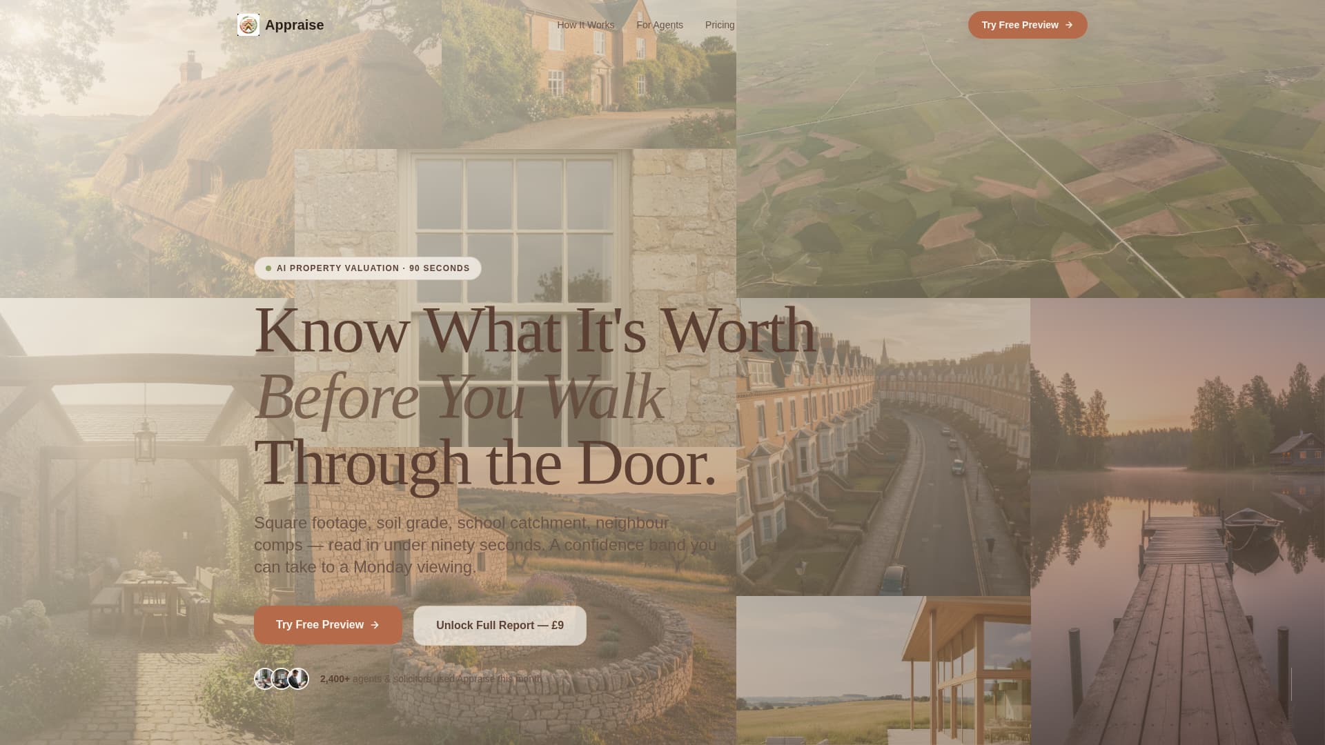 Appraise - Instant Propertyvaluation Landing Page Template