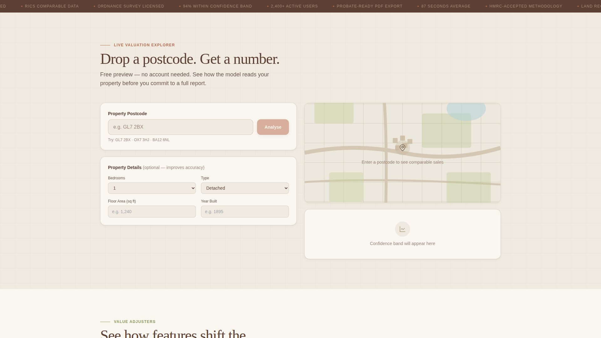 Appraise - Instant Propertyvaluation Landing Page Template