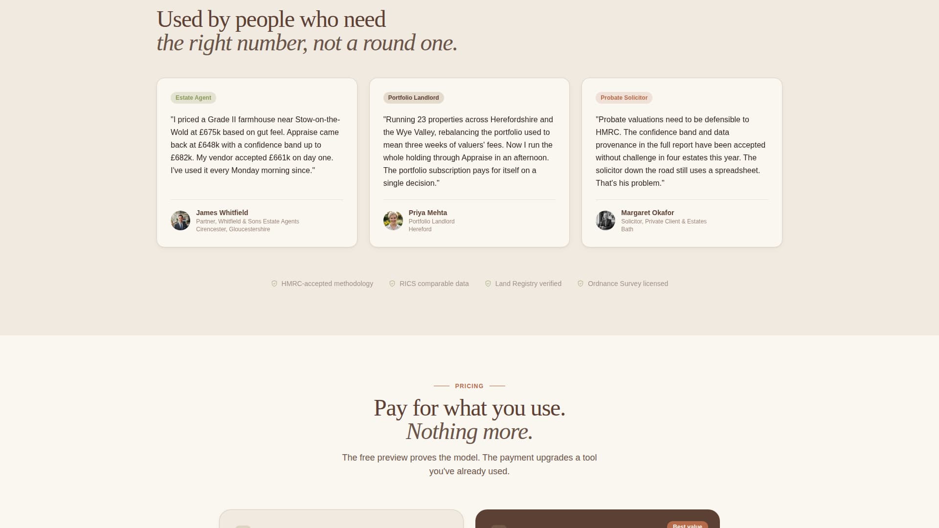 Appraise - Instant Propertyvaluation Landing Page Template