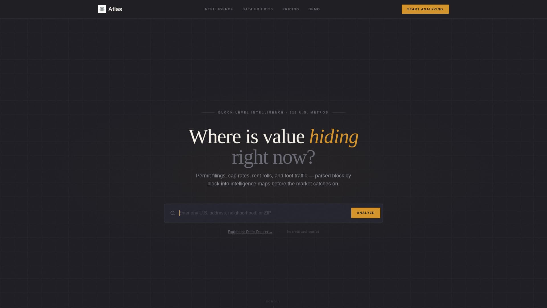 Atlas - Precision Proptech Landing Page Template