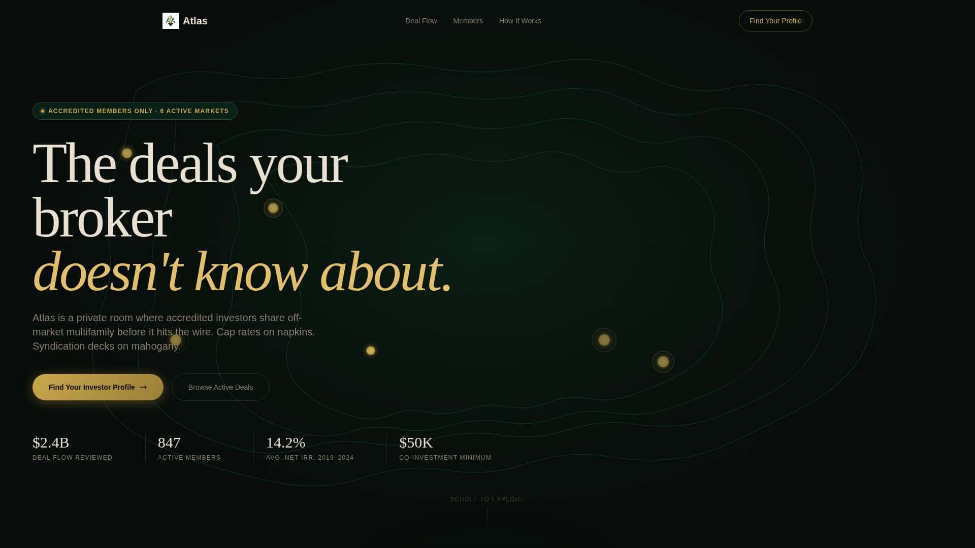 Atlas - Exclusive Investment Landing Page Template