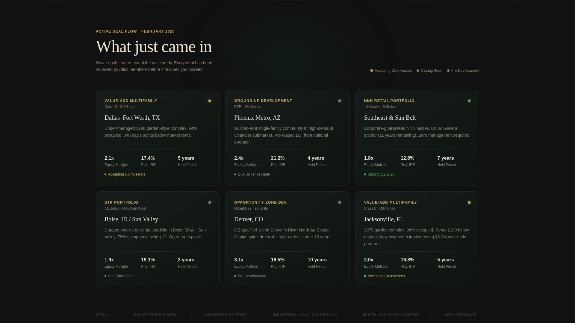 Atlas - Exclusive Investment Landing Page Template