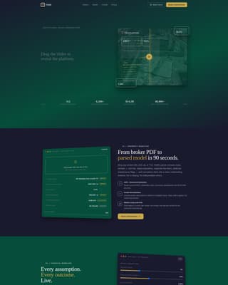 Yield - Precision Underwriting Landing Page Template