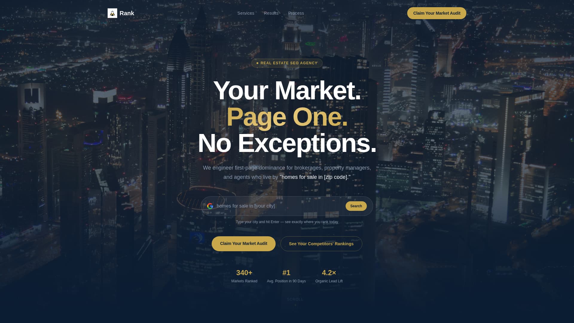 Rank - Authoritative Realestate Landing Page Template