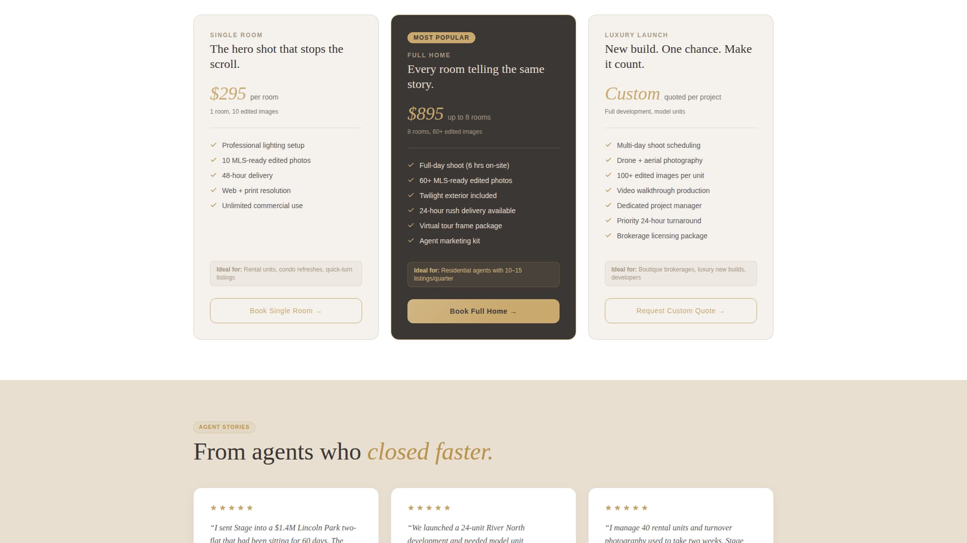 Staged - Scrollstopping Property Landing Page Template