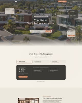 Walkthrough - Cinematic Realestate Landing Page Template