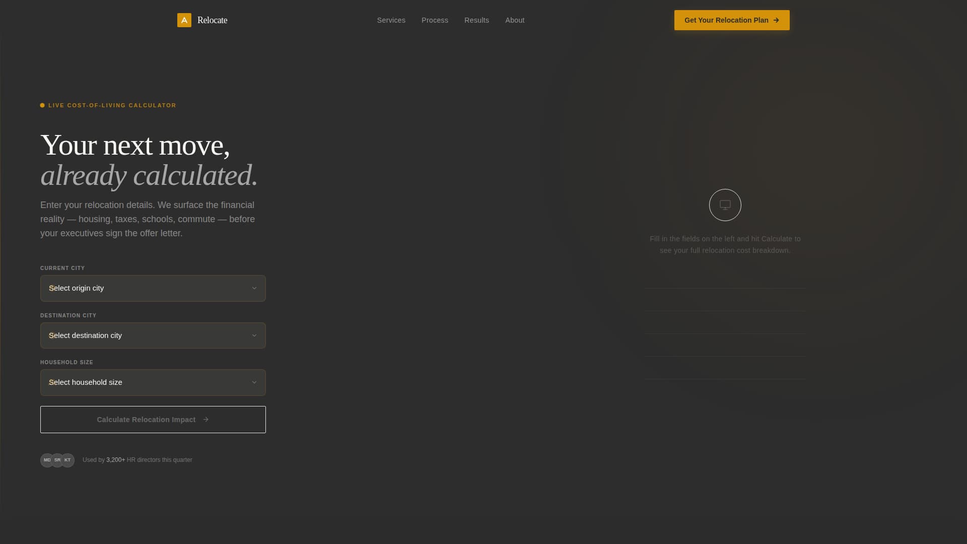 Relocate - Precision Corporaterelocation Landing Page Template
