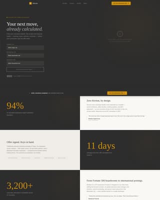 Relocate - Precision Corporaterelocation Landing Page Template