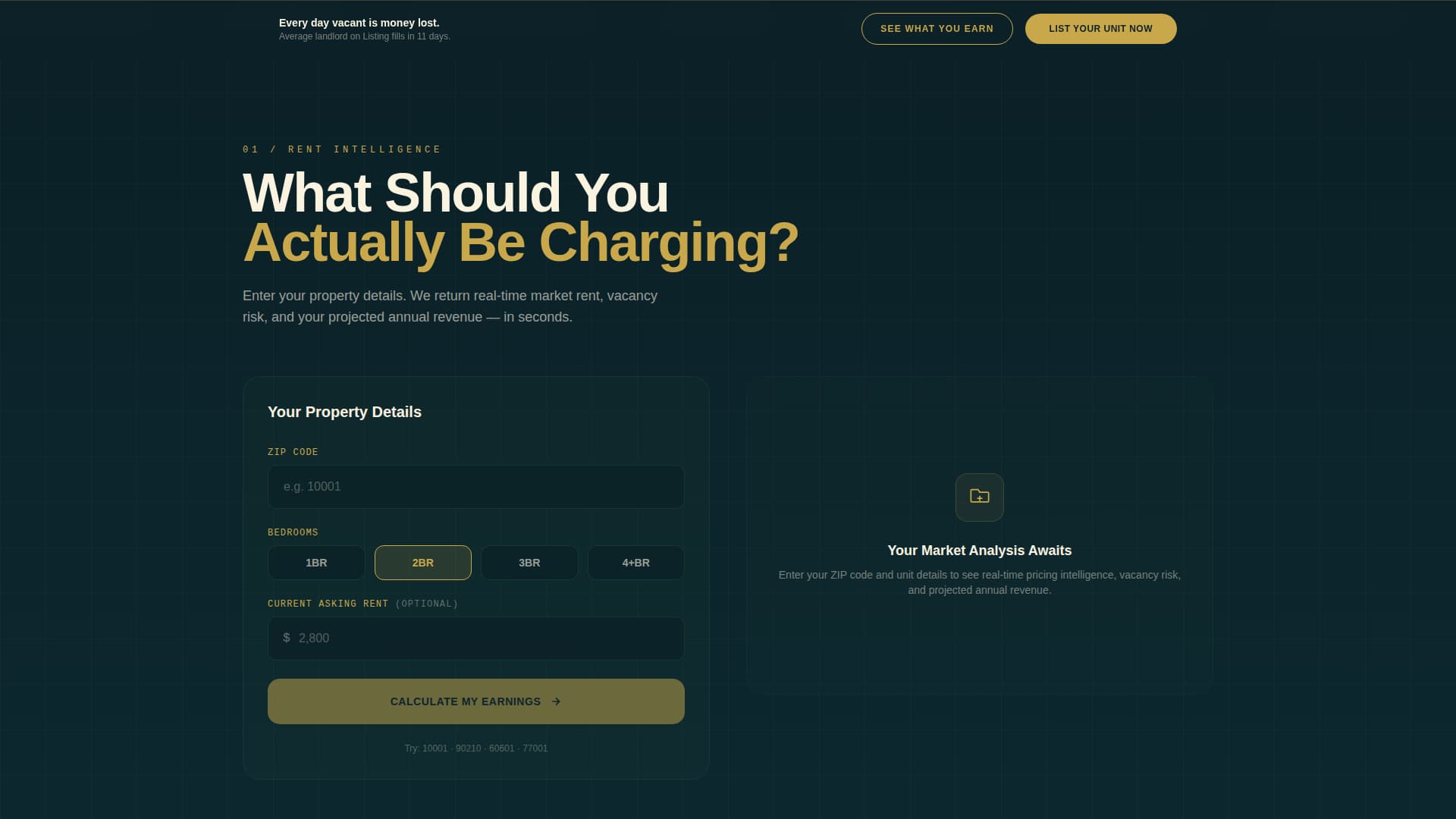 Listing - Precision Rental Landing Page Template