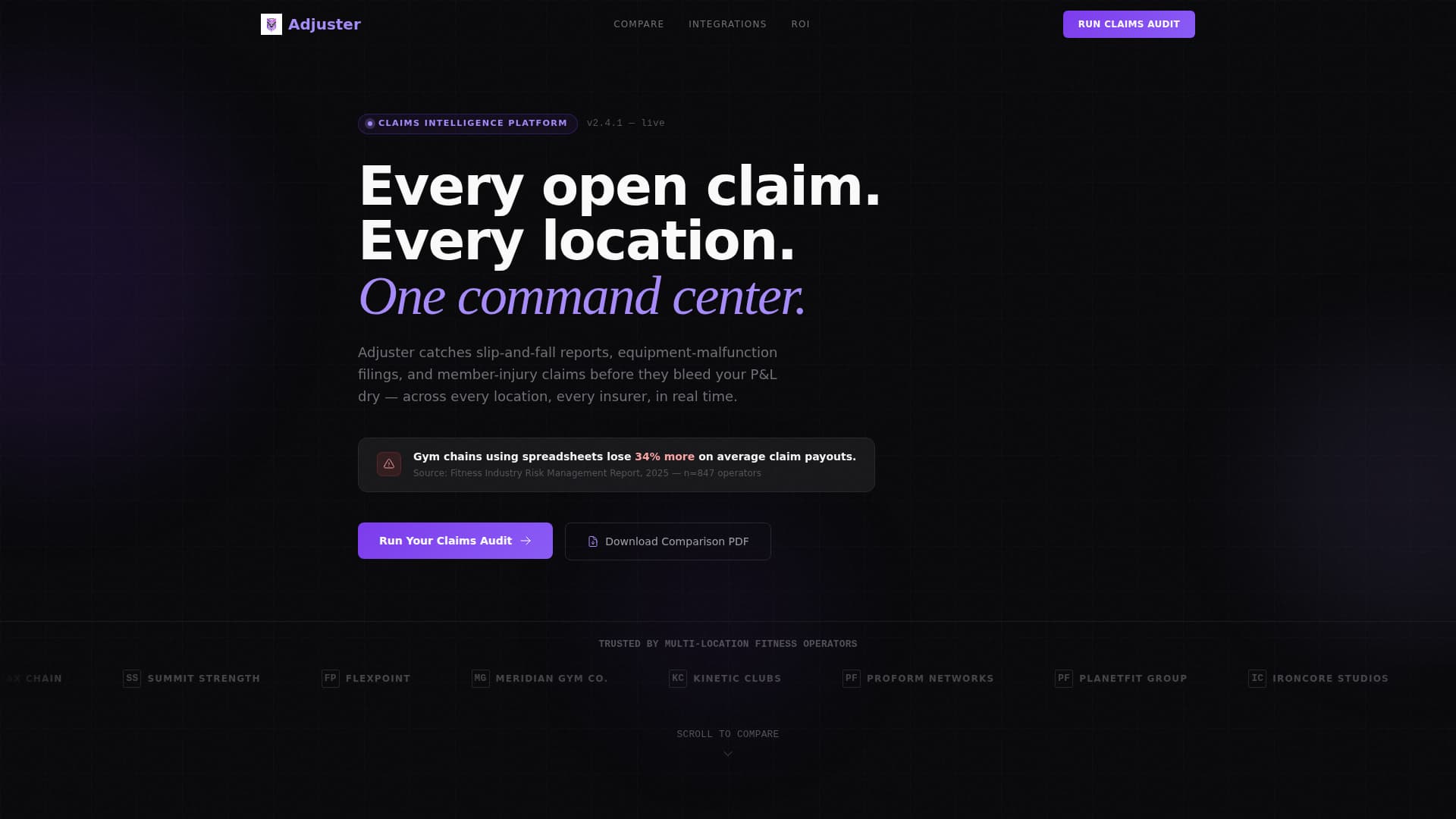 Adjuster - Powerful Claims Landing Page Template
