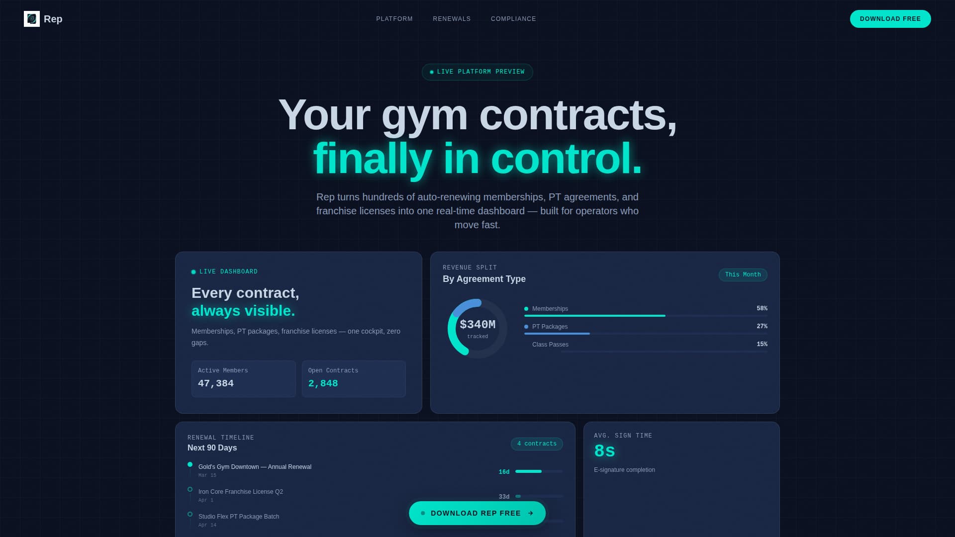 Fitness & Gym Software Professional Website Template