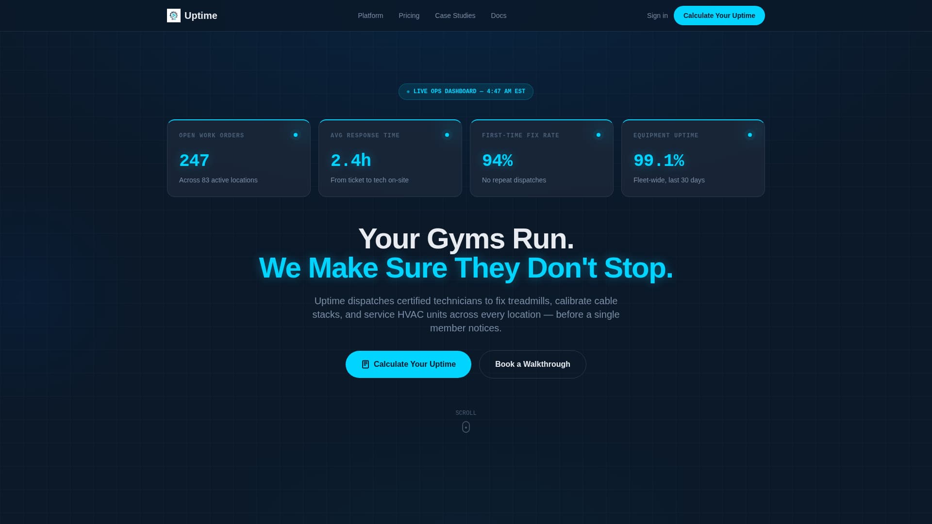 Fitness & Gym Software Booking Website Template