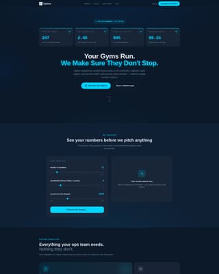 Fitness & Gym Software Booking Website Template