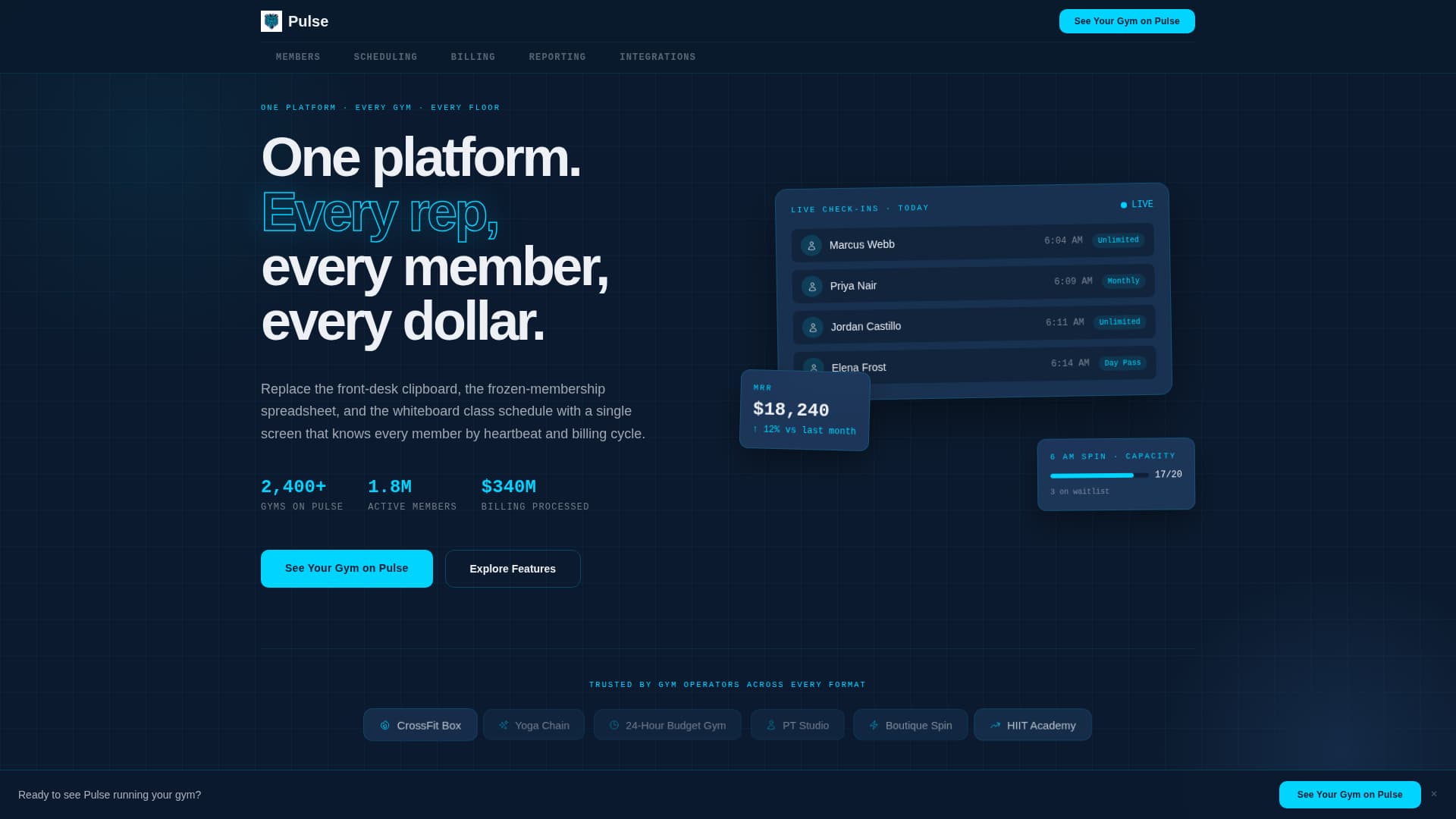 Fitness - Premium & Landing Page Template